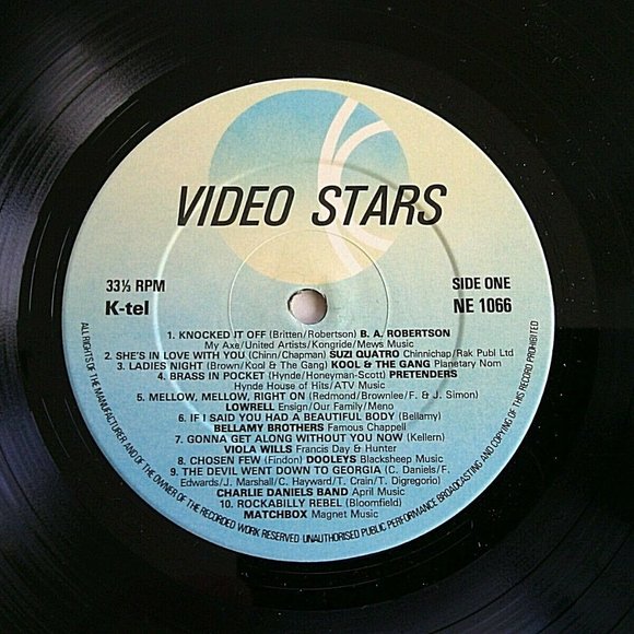 Vintage Vinyl LP VIDEO STARS 20 Original Hits K-Tel Records NE 1066 Various Hits - Picture 7 of 16